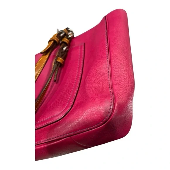 Coach Pink Leather Tote Bag - Picture 4 of 8